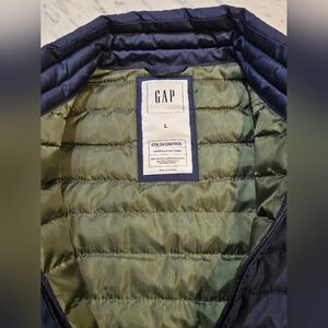 NWT Gap Coldcontrol Puffer Vest Navy Men's Sz Large